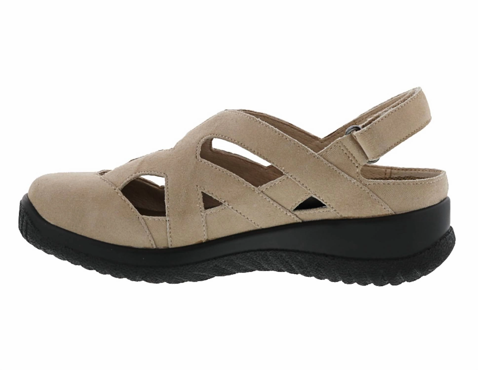 Women's Smiles Casual Sandal In Taupe Microdot Froggie Ankle Boots