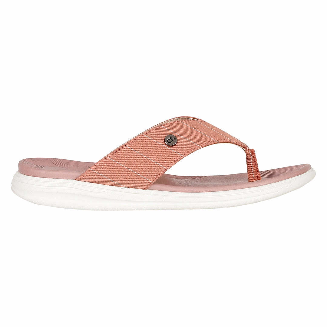 Women's Striped Thong Comfort Flip-Flops Wash Flip Flops