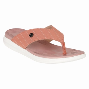 Women's Striped Thong Comfort Flip-Flops Flip Flop Synonym