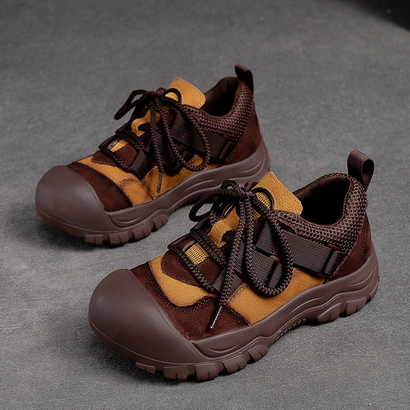 Women Stylish Patchwork Retro Casual Shoes Badminton Shoes 2019