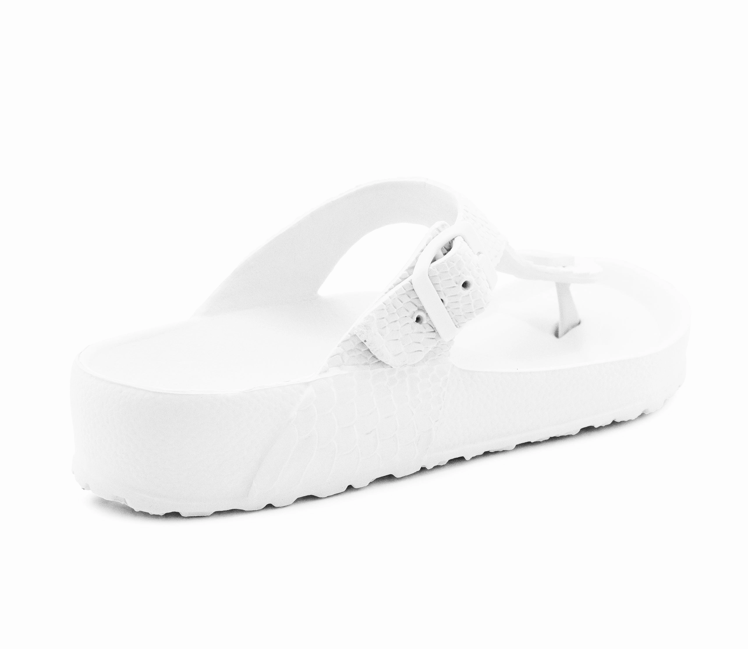 Gq Best Flip Flops Womens Ladies Lightweight EVA Toe Post Slip On Flat Beach Summer Pool Slides Water Shoes Flip Flops Sandals White