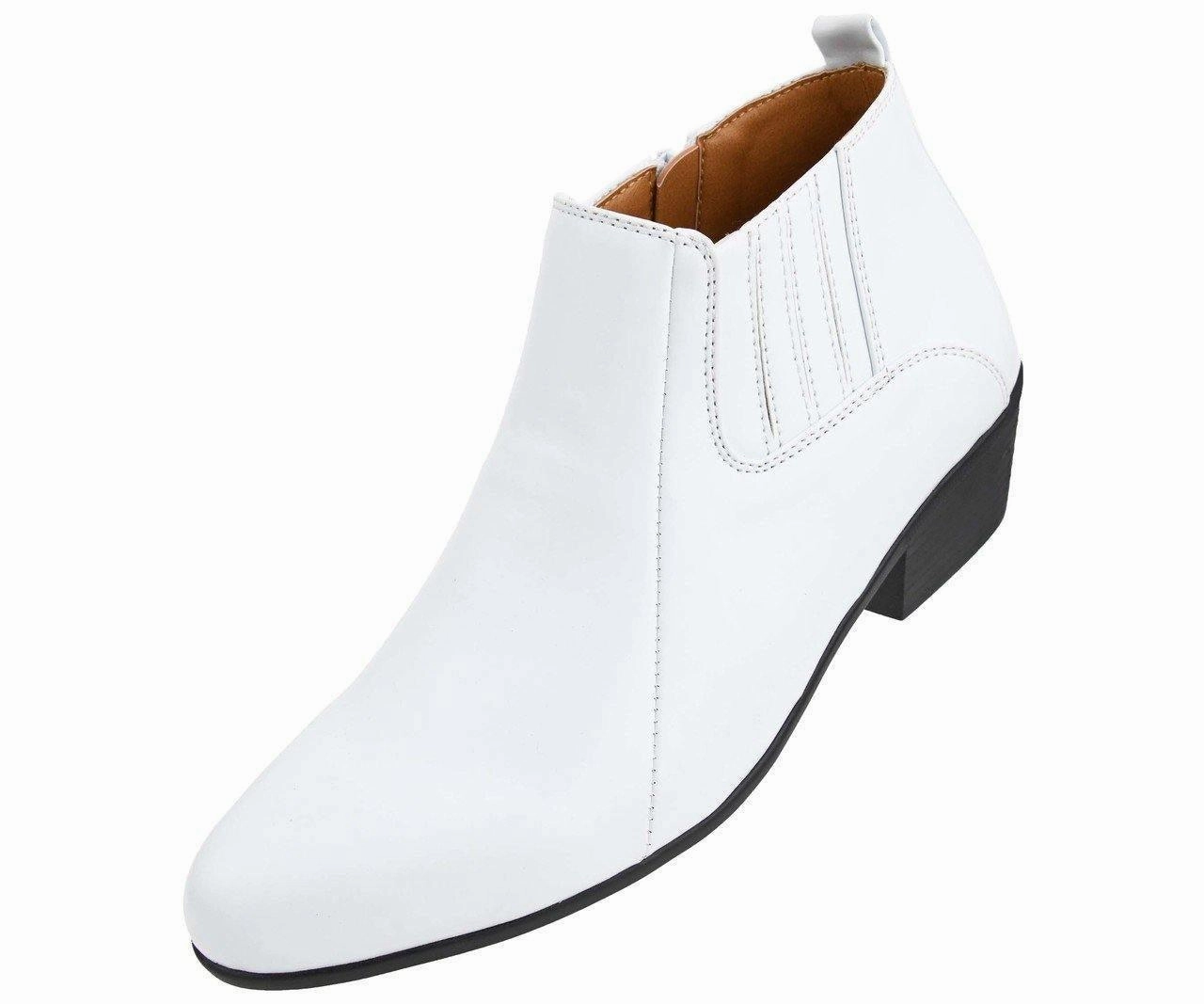 Men's Western Low Cut Dress Boot Color White Im Head Over Boots For You