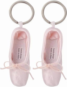 Asics Metaspeed Sky Shoes Ximimark 2PCS Mini Ballet Shoes Keychain Cute Pointe Shoes Key Chain Ring Purse Bag Backpack Charm Earbud Case Cover Accessories Women Female Gift