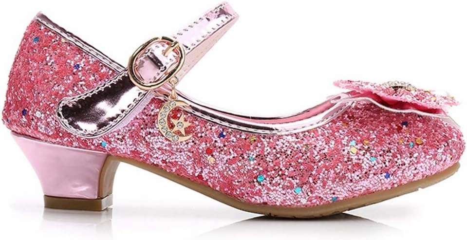 YING LAN Girls Cosplay Dress Wedding Party Shoes Glitter Sequins Low Heel Mary Jane Princess Shoes Different Types Of Asics Shoes