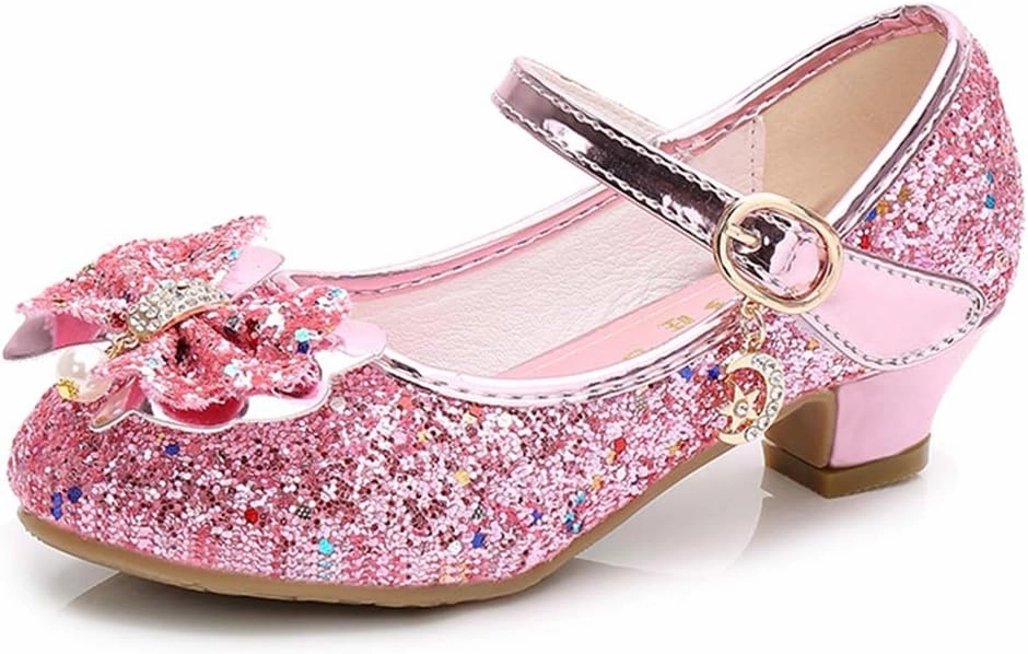 YING LAN Girls Cosplay Dress Wedding Party Shoes Glitter Sequins Low Heel Mary Jane Princess Shoes Asics Gel-kinsei Max Running Shoes