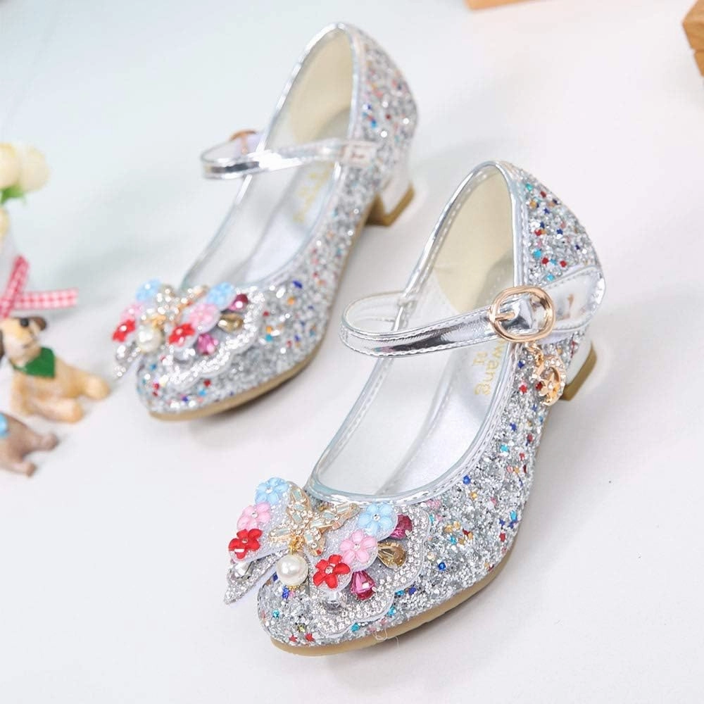 Asics Gel Nimbus 24 Running Shoes YING LAN Girls Cosplay Dress Wedding Party Shoes Glitter Sequins Low Heel Mary Jane Princess Shoes