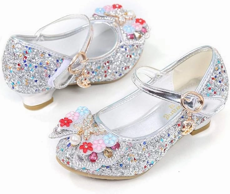 Asics Shoes Trekking YING LAN Girls Cosplay Dress Wedding Party Shoes Glitter Sequins Low Heel Mary Jane Princess Shoes